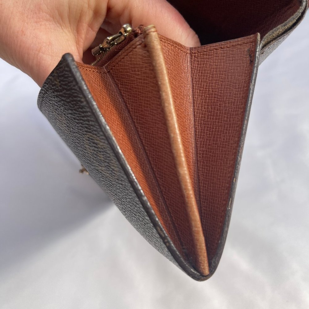 Auc Louis Vuitton Brown Mono Bi-Fold Long Wallet - Picture 15 of 15